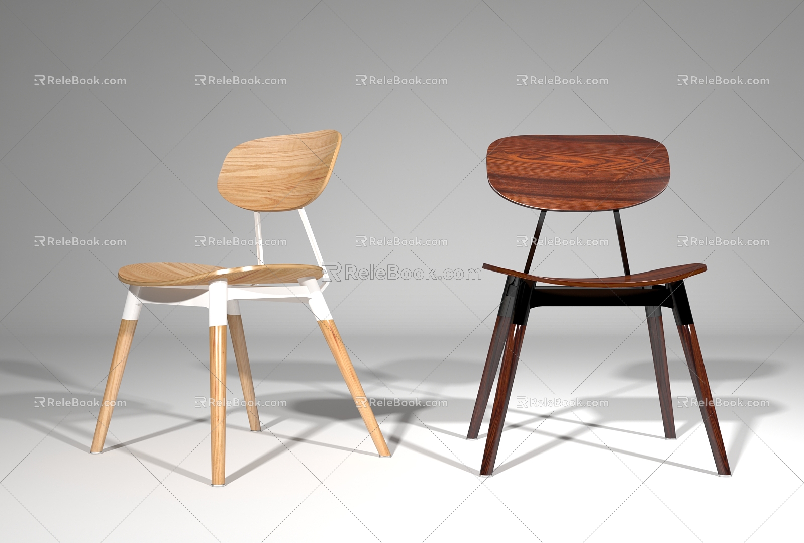 Nordic Dining Chair Copina Chair 3d model