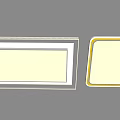 Ceiling lamp square ceiling lamp guest restaurant ceiling lamp 3d model