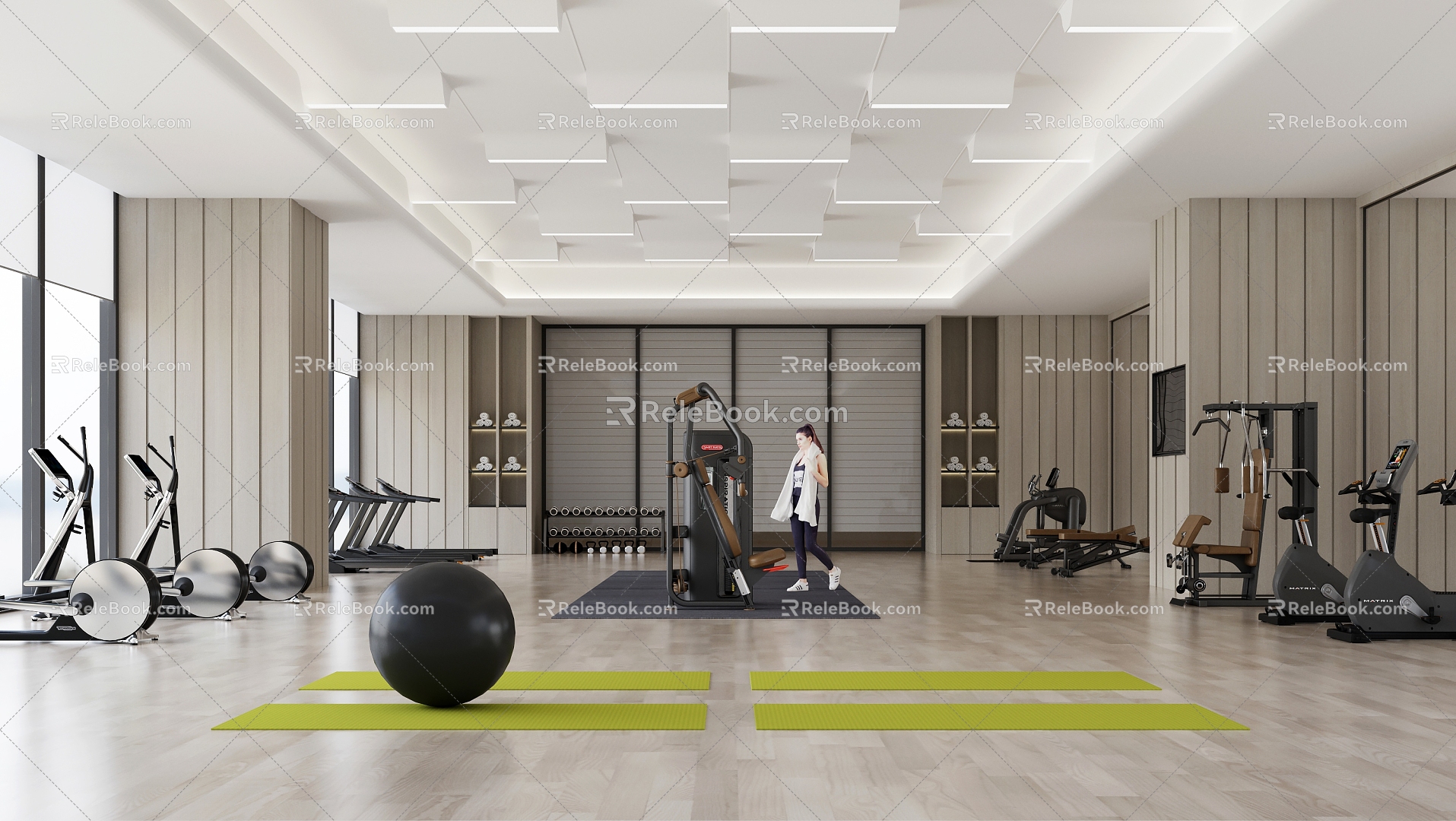 Modern Gym 3d model