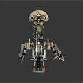 Robot Assistant Small Robot Butler Robot Butler Figure Game Figure 3d model