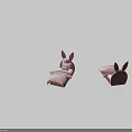 Cute Kids Bed With Rabbit Ear Headboard Pink Purple Bedding And Bow Decor