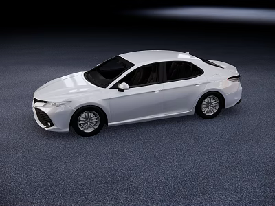 White Modern Sedan Car With Sleek Exterior Design And Stylish Wheels 3d model