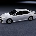 White Modern Sedan Car With Sleek Exterior Design And Stylish Wheels