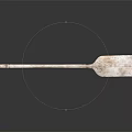 White Sports Paddle For Water Sports With Modern Design And Black Background Reflection