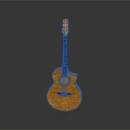 Natural Wood Acoustic Guitar with Classic Design for Daily Life Supplies