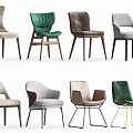 Modern Upholstered Accent Chairs With Diverse Designs And Assorted Color Options