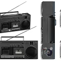 Old Radio Audio Home Appliances Tape Machine Old Audio Old Objects Old Radio Audio Collection Ornaments 3d model