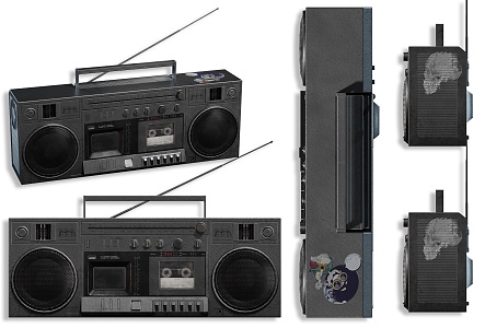 Old Radio Audio Home Appliances Tape Machine Old Audio Old Objects Old Radio Audio Collection Ornaments 3d model