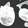 Shiny Golden Metal Hat With Horn Shaped Protrusions And Visor Component