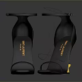 Stylish Black High Heels with Yellow YSL Heel Design as Essential Daily Fashion Footwear