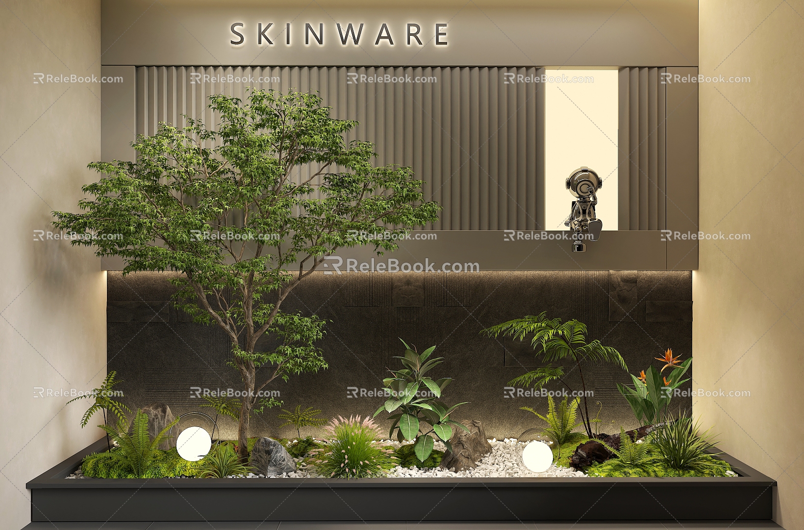 Landscape Landscape Setches Courtyard Setches Courtyard Landscape Trees 3d model