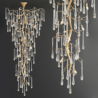 Light Luxury Crystal Chandelier Crystal Decorative Chandelier 3d model