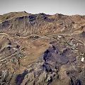 Terrain Mountain Peak Mountain Range Plateau Desert Cliff Geopark Terrain 3d model