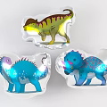 Colorful Inflatable Dinosaur Models For Kids With Various Designs And Vibrant Colors
