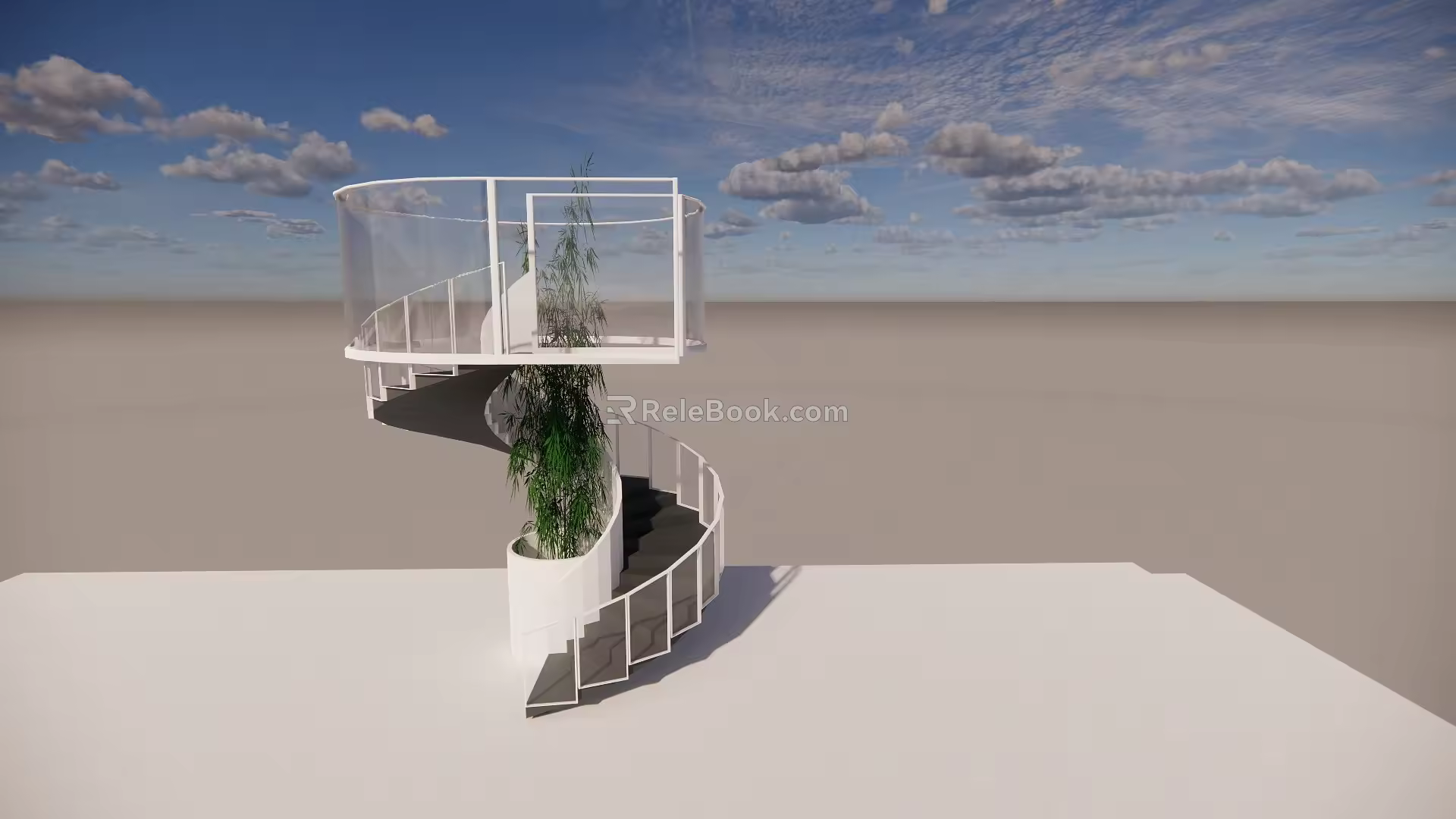 revolving staircase 3d model