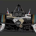 Sleek Racing Car With Streamlined Body And Open Cockpit Design Features
