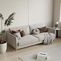 Double sofa 3d model