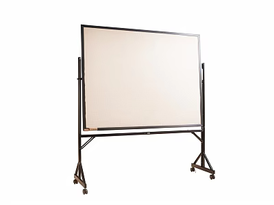 Mobile Whiteboard With Stand And Wheels For Office Or Classroom Use 3d model