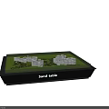 Commercial Sand Table With Building Models Green Base And Illuminated
