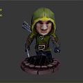 Ranger Ronin Swordsman Martial Arts Hunter Ancient Hunter Hero Assassin Killer Tramp 3d model