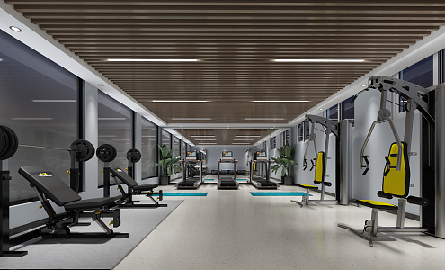 Modern Gym 3d model