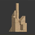 Creative Wooden Geometric Block Furniture With Modular Stackable Structures And Shapes