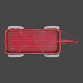 The Streeter Red Toy Wagon With White Wheels And Classic Design