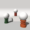 Modern Table Lamp Simple Table Lamp 3d model