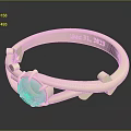 Unique Golden Ring With Intricate Geometric Metal Design And Round Inlaid Decor