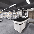 Modern Storage Room Warehouse 3d model