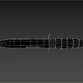 dagger weapon knife cold weapon saber 3d model