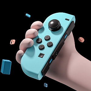 Switch gamepad games 3d model