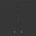 Steel Lattice High Voltage Power Transmission Tower With Stable Base And Cross Structure