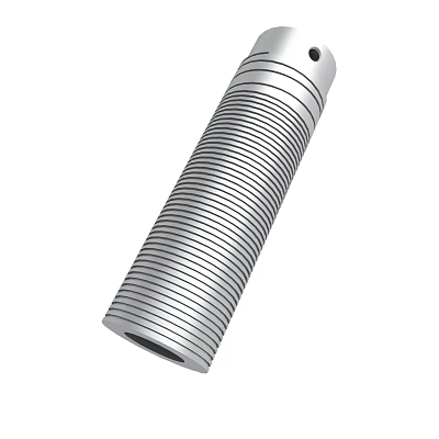 Metallic Threaded Cylinder With Top Hole Design 3d model
