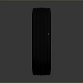 Car Tire With Black Rubber Tread Pattern For Vehicle Performance And Safety