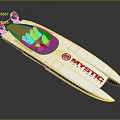 Mystic White And Red High Performance Yacht With Racing Seats And Sleek Hull Design