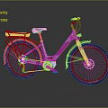 Light Blue Modern Bicycle With Black Seat Rear Rack And Sleek Design
