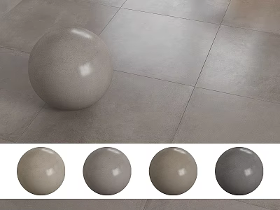Spherical Component With Various Colors Displayed On Tile Floor Background 3d model