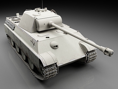 German tank Leopard tank 5 tank heavy tank World War II tank 3d model