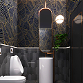 Modern Toilet Room Toilet 3d model