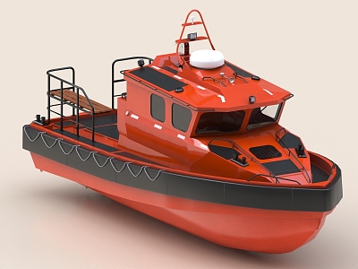 Lifeboat Kayak Raft Motor Boat Motorboat Cruise Boat Motorboat Hovercraft Kayak Rescue Boat 3d model