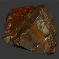 Natural Wood Stone Showcasing Rich Red Brown Color And Intricate Natural Texture