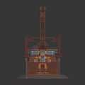 Advanced Industrial Equipment Featuring Tower Structure Pipes Platforms And Stable Base Design