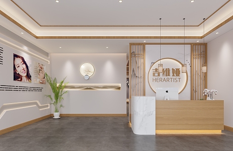 Beauty spa shop 3d model