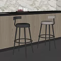 Bar Chair Bar Stool High Stool 3d model