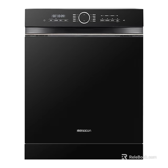 Rinnai Black Kitchen Oven With Smooth Surface And Control Panel 3d model 