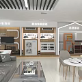 Modern Appliance Showroom Interior With Water Heaters Air Conditioners And Furniture