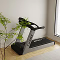 CYBEX Treadmill in Home Room with Wooden Floor Green Plant and Window Blinds