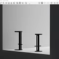 Modern Black Bar Stools With Sleek Metal Frame And Minimalist Contemporary Design