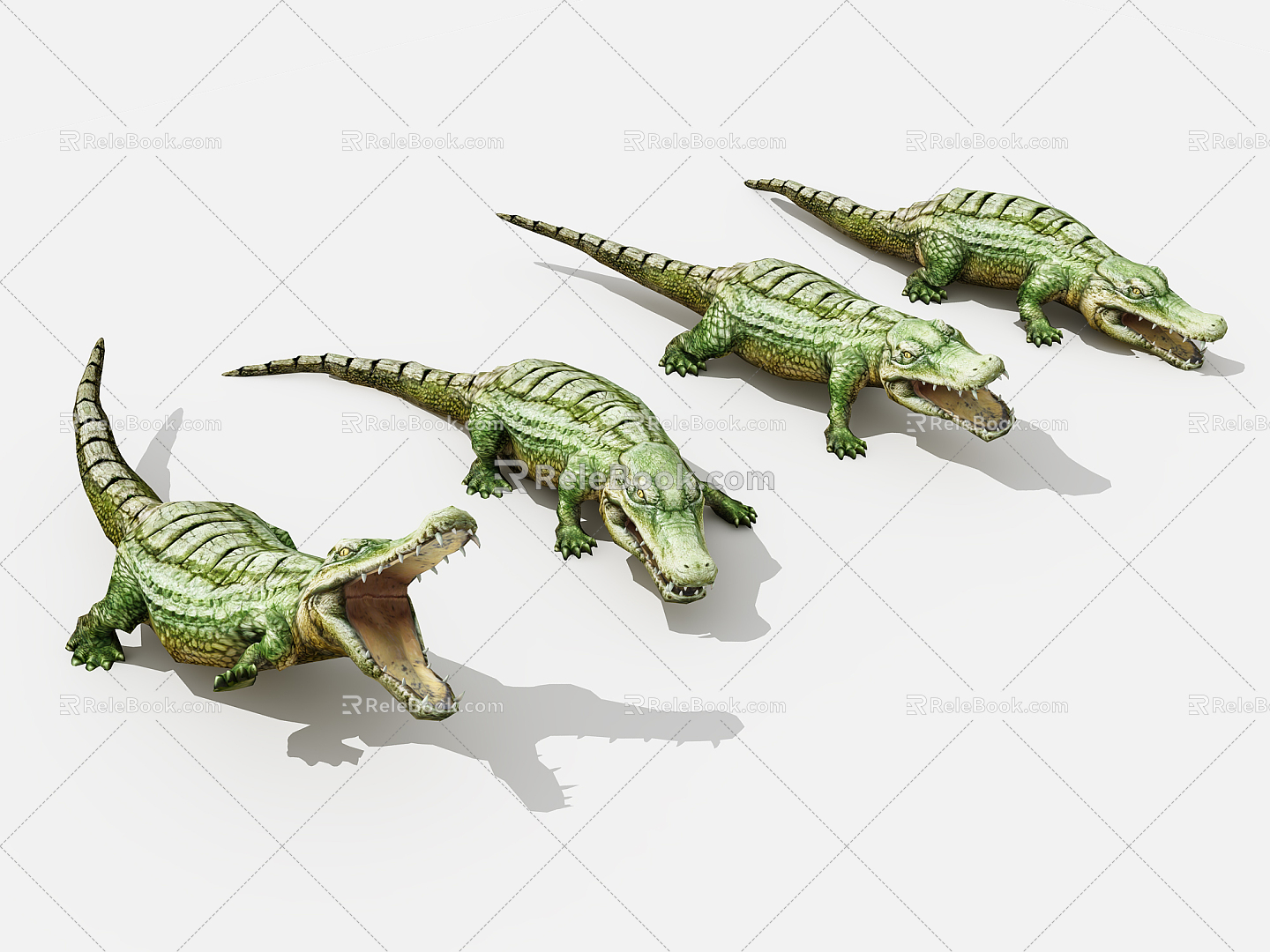 Modern Crocodile 3d model